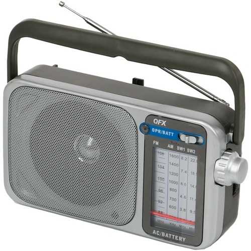 Qfx Retro Am And Fm And Sw1 And Sw2 Portable Radio (pack of 1 Ea)