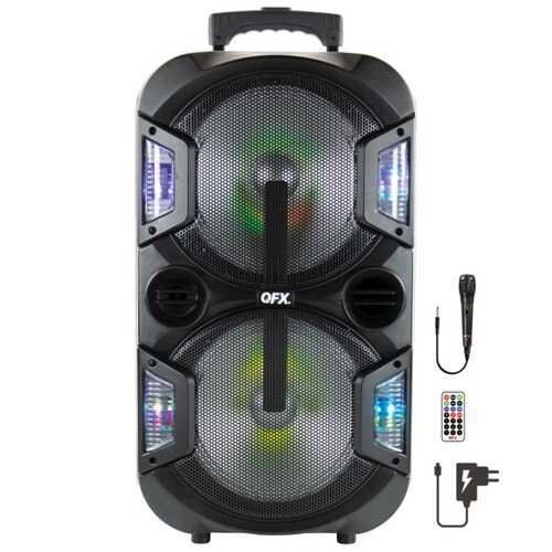 Qfx 2 X 10-inch Portable Party Speaker (pack of 1 Ea)