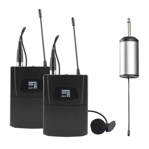 Blackmore Pro Audio Dual Portable Dynamic Lapel Wireless Uhf Microphone System (pack of 1 Ea)