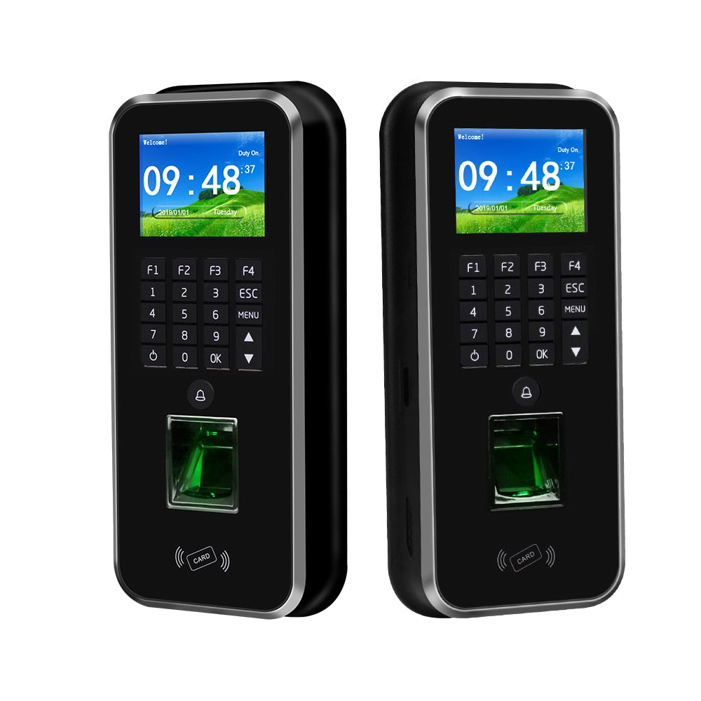 RFID Access Control System Realand 2.4inch TCP/IP/RS485 Biometric Fingerprint Time Attendance Machine Employee Check-in Recorder
