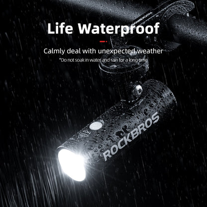 ROCKBROS Bike Light Hoisting Headlights Multifunctional Holder Powerful Flash Light USB Charing Led Bicycle  Front Light 4000mAh