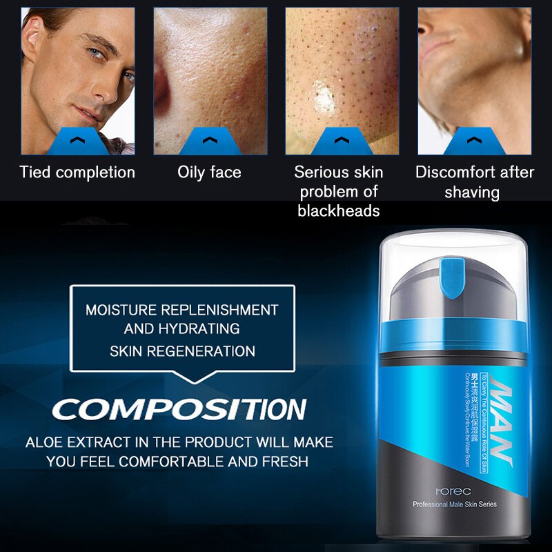 ROREC Anti Aging Face Cream Hyaluronic Acid Serum Anti Wrinkle Day Cream for Mens Moisturizing Oil control Whitening Acne Cream