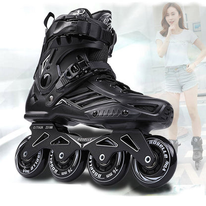 RS6 Inline Skates Professional Slalom Adult Roller Skating Shoes Sliding Free Skate Patins Size 35-46 Good As SEBA Roller Skates Roller Blades