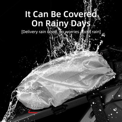 Rainproof Bicycle Bag Frame Front Top Tube Cycling Bag Reflective 6.5in Phone Case Touchscreen Bag MTB Bike Bag Hard Shell Bag