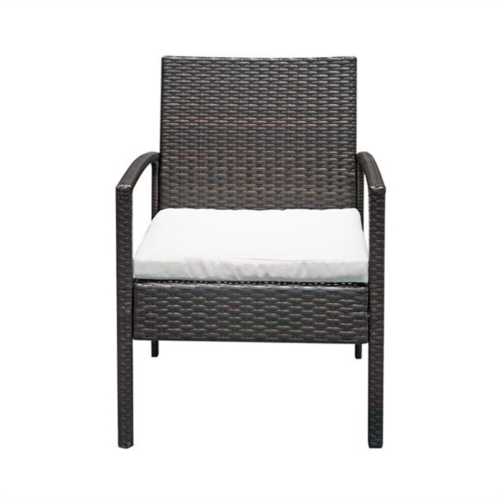 Rattan Sofa Set Garden Furniture 3pcs 2pcs Arm Chairs 1pc Coffee Table Rattan Sofa Set Tempered Glass Stable Sturdy Durable