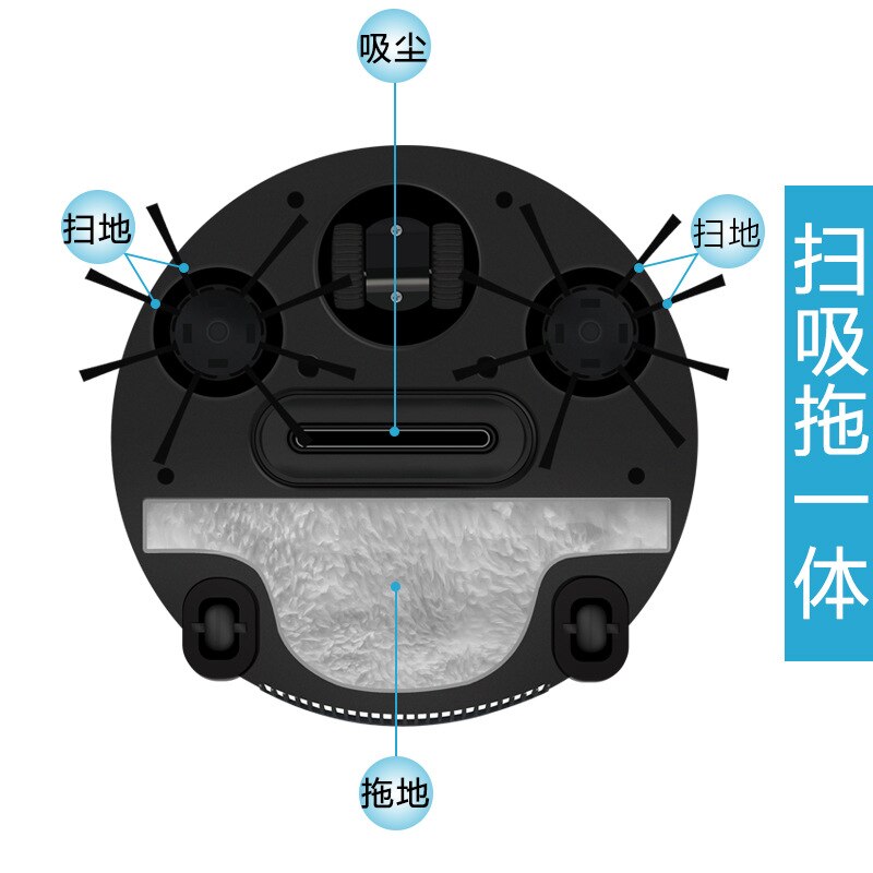 Rechargeable Smart Robotic Vacuum Cleaner for Home Sweeping Robot Wireless Vacuum Automatic Sweeping Mopping Vacuuming Wet Dry