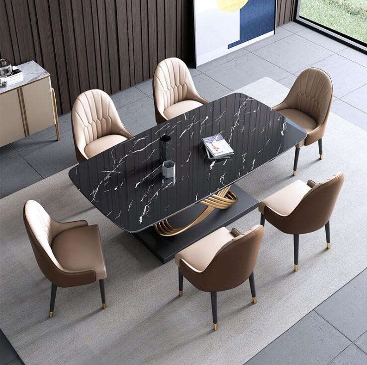 Rectangular living room bar Marble table