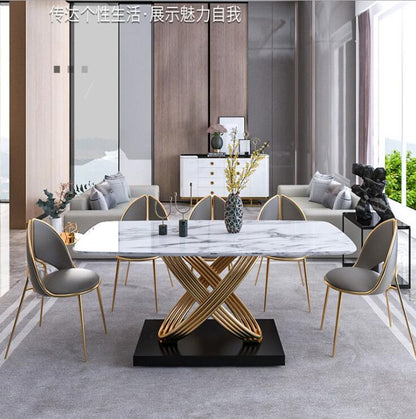 Rectangular living room bar Marble table