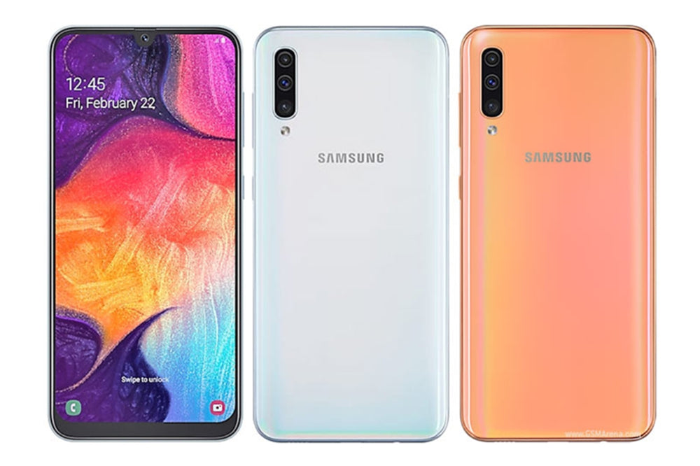Refurbished Original Samsung Galaxy A50 A505F/DS 4GB RAM 128GB ROM Smartphone Octa-core Unlocked 6.4 Inches Android Cellphone