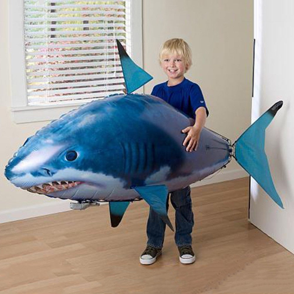 Remote Control Shark Toys Air Swimming Fish RC Animal Toy Infrared RC Fly Air Balloons Clown Fish Toy Gifts Party Decoration