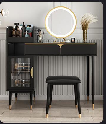 Retractable dresser net red ins style simple modern dressing table bedroom small unit storage cabinet