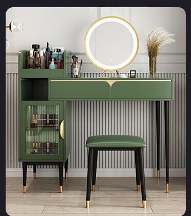 Retractable dresser net red ins style simple modern dressing table bedroom small unit storage cabinet