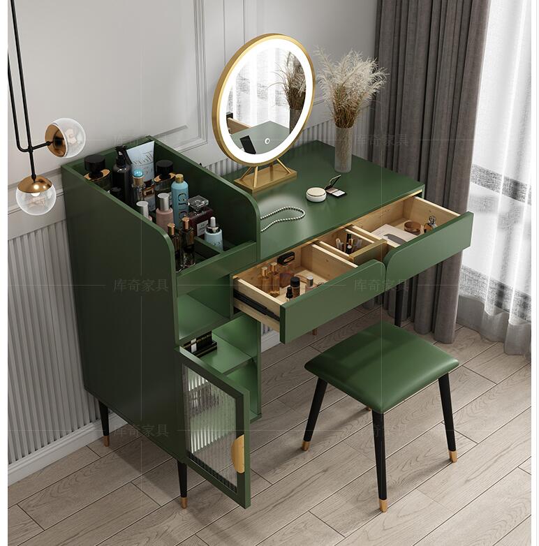 Retractable dresser net red ins style simple modern dressing table bedroom small unit storage cabinet