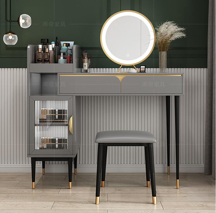 Retractable dresser net red ins style simple modern dressing table bedroom small unit storage cabinet