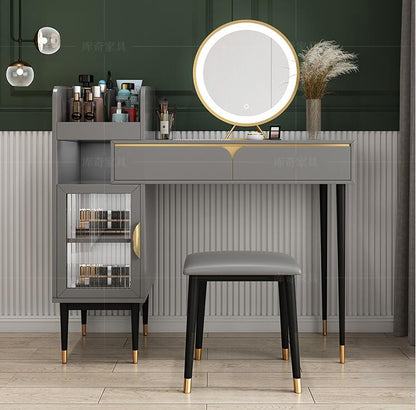 Retractable dresser net red ins style simple modern dressing table bedroom small unit storage cabinet