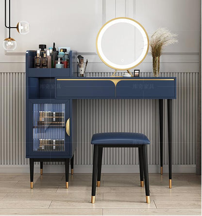 Retractable dresser net red ins style simple modern dressing table bedroom small unit storage cabinet