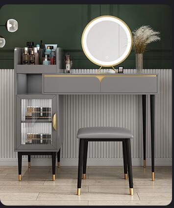 Retractable dresser net red ins style simple modern dressing table bedroom small unit storage cabinet