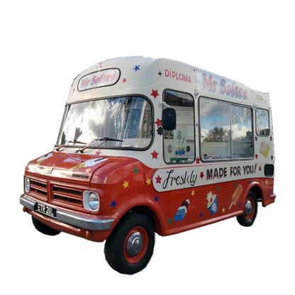 Retro Dining Car Ice Cream food vending cart mobile fast food cart ice cream food truck for sale