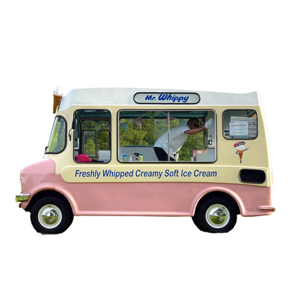 Retro Dining Car Ice Cream food vending cart mobile fast food cart ice cream food truck for sale