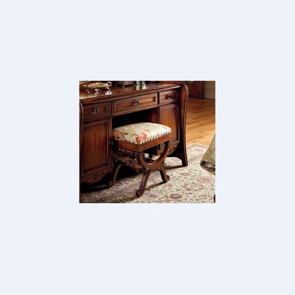Retro dresser makeup table set with mirror and stool GF37.3