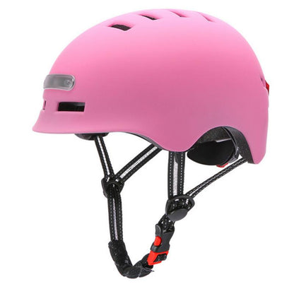 Riding Helmet W/Front＆Warning Lights Kids Adult Bicycle Electric Car Scooter Bicycle Helemet Protective Gear Safety Headwear