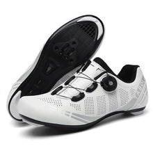 Cargar imagen en el visor de la galería, Road cycling shoes Sneaker white Professional Mountain Bike Breathable Bicycle Racing Self-Locking Shoes
