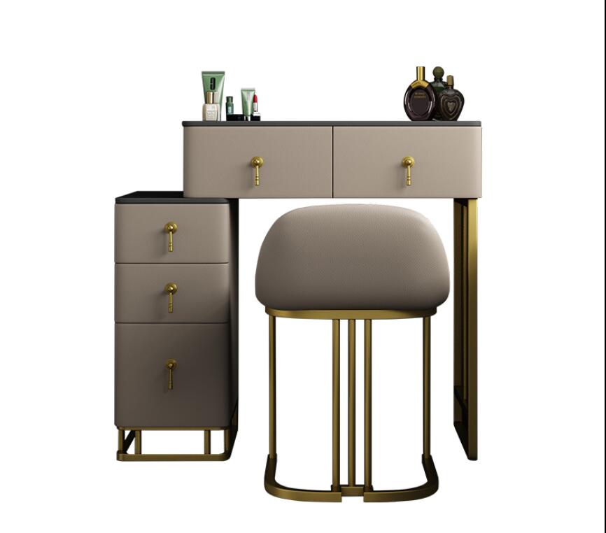 Rock board light luxury dressing table bedside table one bedroom small mini dressing table net red dressing table