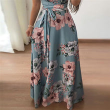 Load image into Gallery viewer, Rogi Summer Long Dress 2019 Floral Print Boho Beach Dress Tunic Maxi Dress Women Elegant Evening Party Dresses Vestidos Verano
