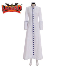 將圖片載入圖庫檢視器 Roman women white Priest Cassock Robe Gown Clergyman Vestments Medieval Ritual Robe
