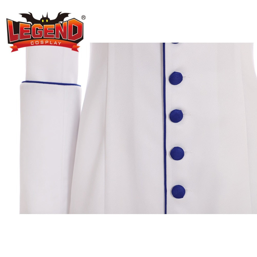 Roman women white Priest Cassock Robe Gown Clergyman Vestments Medieval Ritual Robe