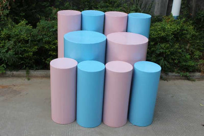 Round 5pcs Column Cylinder Iron Party Event Display DIY Wedding Decoration Plinth