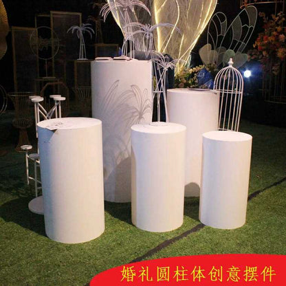 Round Cylinder Pedestal Display Art Decor Plinths Pillars for DIY Wedding Decorations Holiday