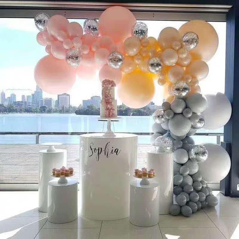 Round Cylinder Pedestal Display Art Decor Plinths Pillars for DIY Wedding Decorations Holiday