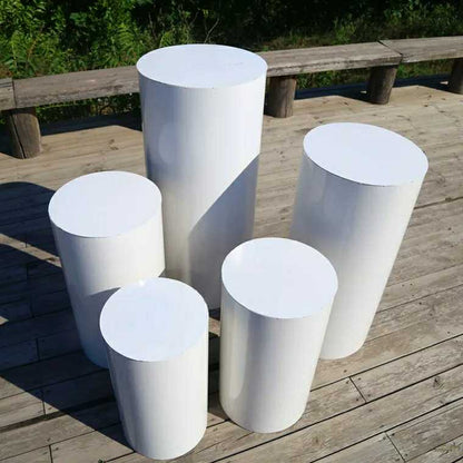 Round Cylinder Pedestal Display Art Decor Plinths Pillars for DIY Wedding Decorations Holiday