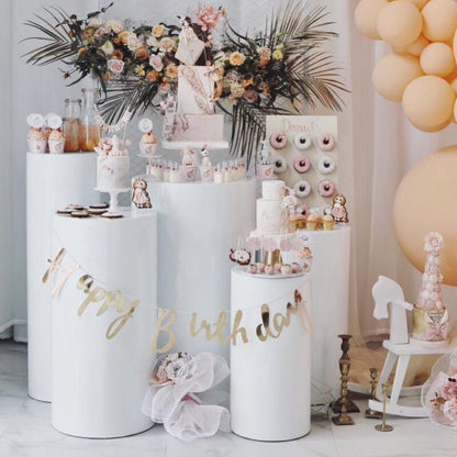 Round Cylinder Pedestal Display Art Decor Plinths Pillars for DIY Wedding Decorations Holiday