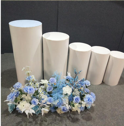 Round Party Decoration Floor White Cake Table Pedestal Stand Cylinder Plinth DIY Wedding Decorations 5PCS/LOT