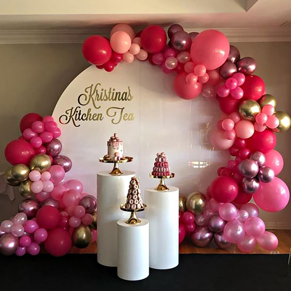 Round Party Decoration Floor White Cake Table Pedestal Stand Cylinder Plinth DIY