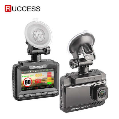 Ruccess Radar Detectors 3 in 1 Radar Detector Full Hd 1080p Car Dvr Dual Lens Car Camera GPS Video Recorder Registrar Dashcam
