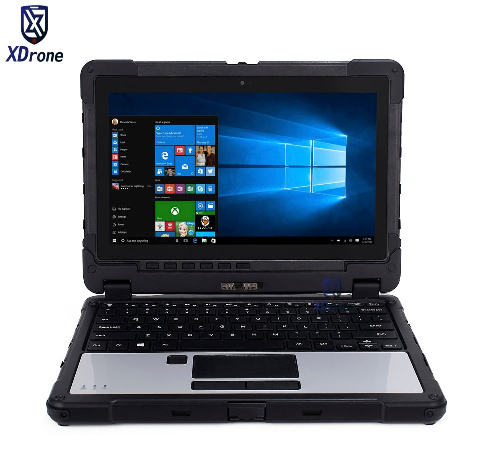 Military Style Laptop Rugged Mobile 10 Pollice Tablet PC Tough Windows 11.6" Intel skylake 8G RAM RS232 with Stylus Keyboard