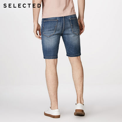 SELECTED Lycra fiber blend cone shape leisure jean  shorts C|4182S3513