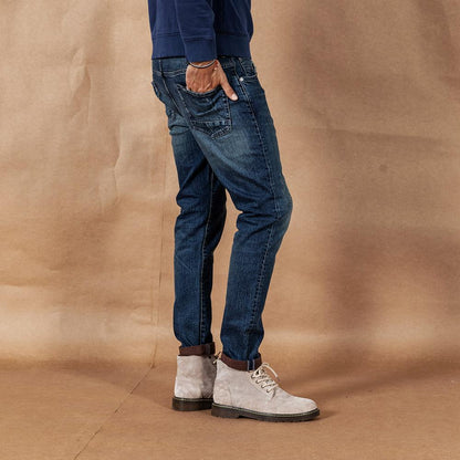 SIMWOOD 2020 spring winter new jeans men fashion ripped high quality plus size brand clothing  denim trousers 190361