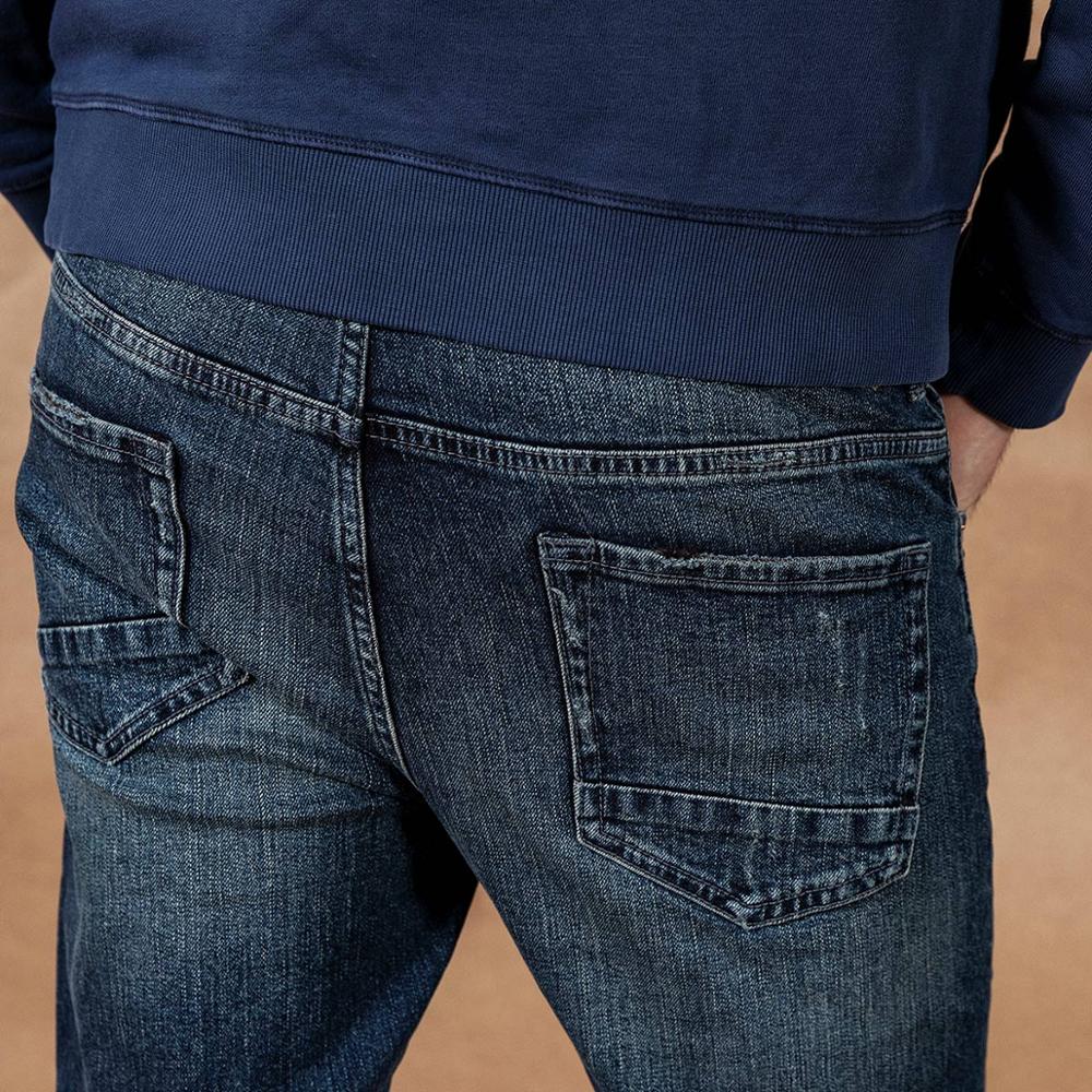 SIMWOOD 2020 spring winter new jeans men fashion ripped high quality plus size brand clothing  denim trousers 190361