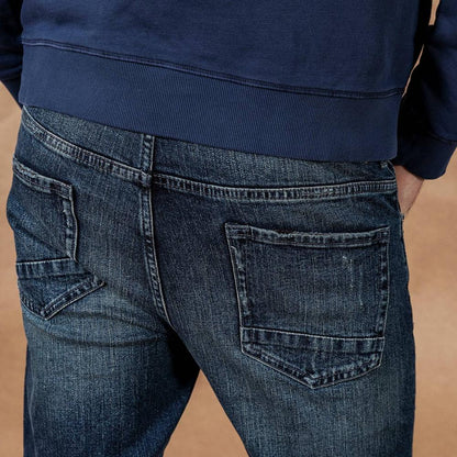 SIMWOOD 2020 spring winter new jeans men fashion ripped high quality plus size brand clothing  denim trousers 190361