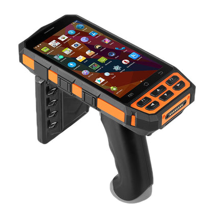 SM-DT510 Rugged Portable Wireless Android Barcode Scanner Bluetooth 4G Wifi POS Terminal LF RFID UHF Reader PDA with Pistol Grip Retail Store. Warehouse Business