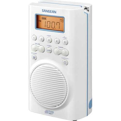 Sangean H205 AM/FM/Weather Alert Waterproof Shower Radio (White)