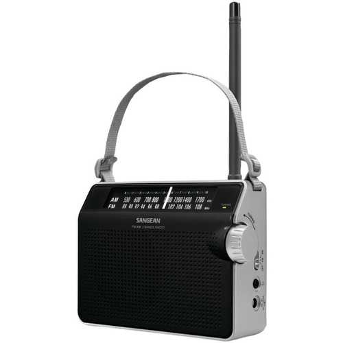 Sangean PR-D6BK AM/FM Compact Analog Radio (Black)