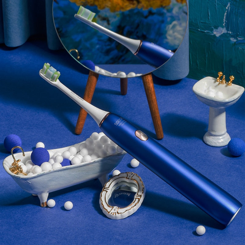 SOOCAS X3U Sonic Electric Toothbrush Adult USB Rechargeable IPX7 Waterproof Ultrasonic Tooth Brush Travel Box Van Gogh