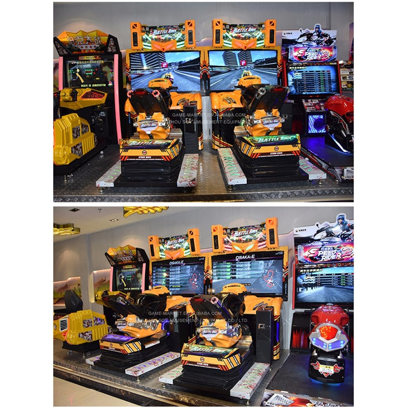 SQV Amusement Park Arcade Ride motorcycle simulator driving motorbike game machine