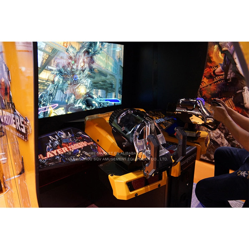 Transformers coin operated electronic arcade gun simulator alien shooting game machine