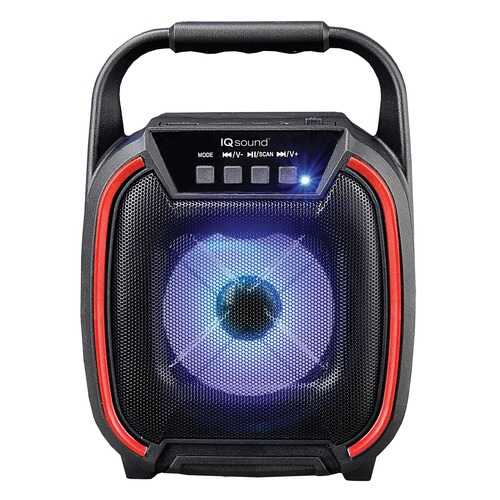 Supersonic IQ-1674BT- Red 4-Inch Portable Bluetooth Speaker (Red)